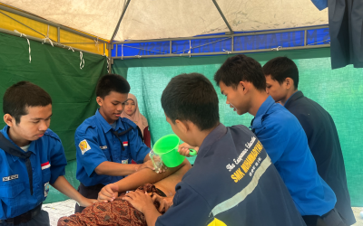 Cetak Lulusan Berkarakter, SMK Matig Gelar Praktik Perawatan Jenazah